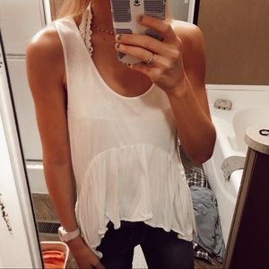 TOBI peplum tank